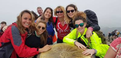 Lynn's Team @ Snowdon Summit